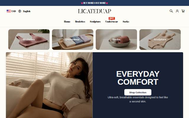 LICATEDUAP storefront