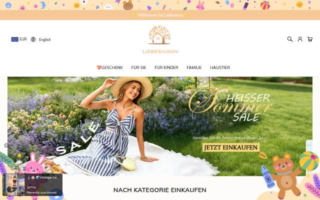 Liebesaison storefront