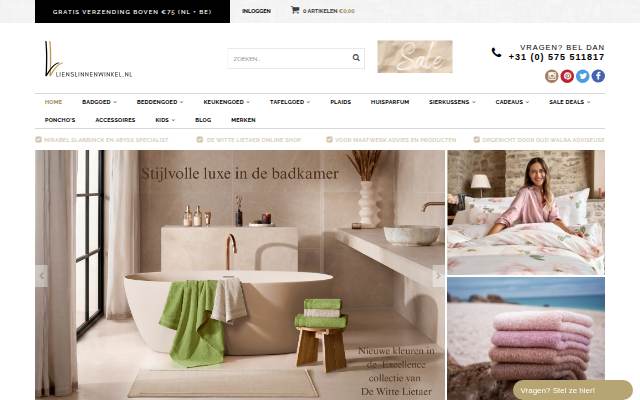 LiensLinnenwinkel.nl storefront