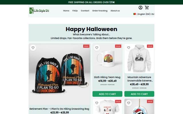 Life-styleshirts.com storefront