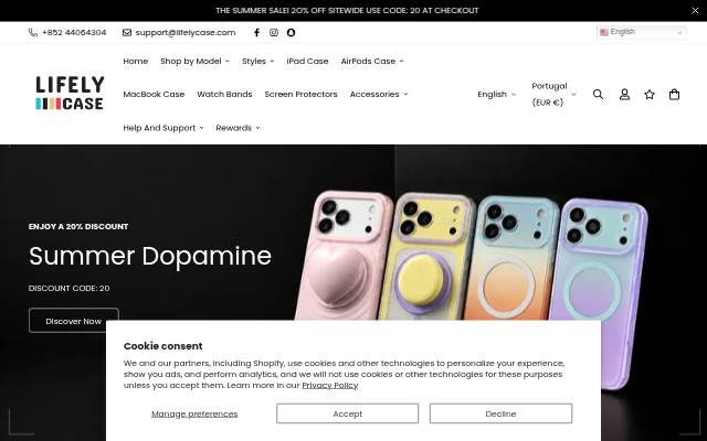 Lifelycase storefront