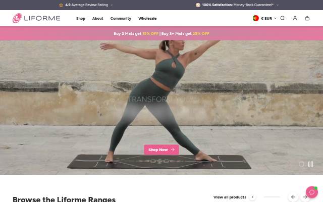 Liforme storefront
