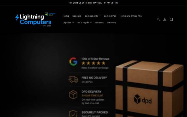Lightning Computers storefront