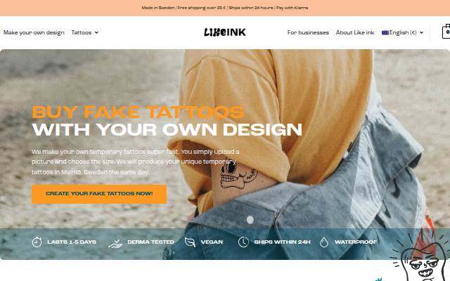 Like ink storefront