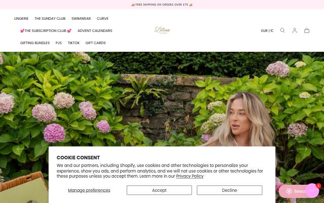 Montra da Liliosa Lingerie