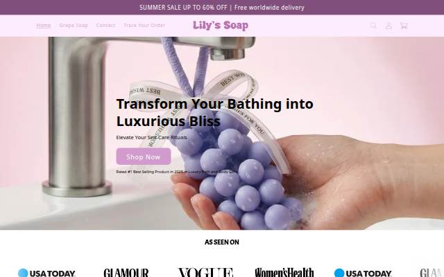Lily's Soap storefront