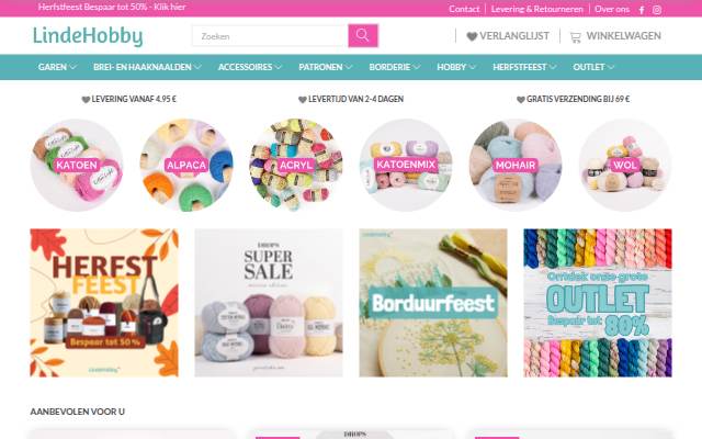 LindeHobby.nl storefront