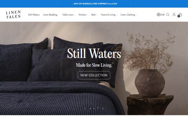 Linen Tales storefront