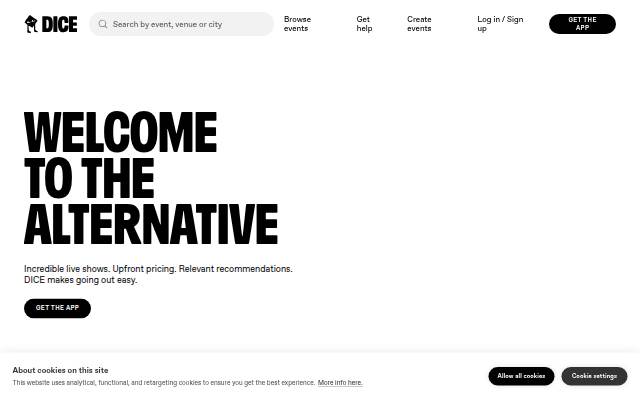 DICE storefront