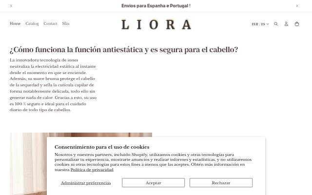 LIORA COSMETICS storefront