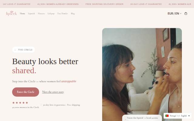 Lipseek storefront