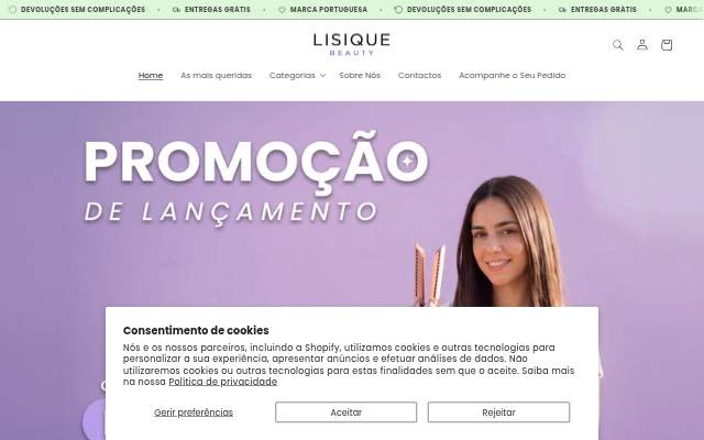 Vitrine de Lisique Beauty