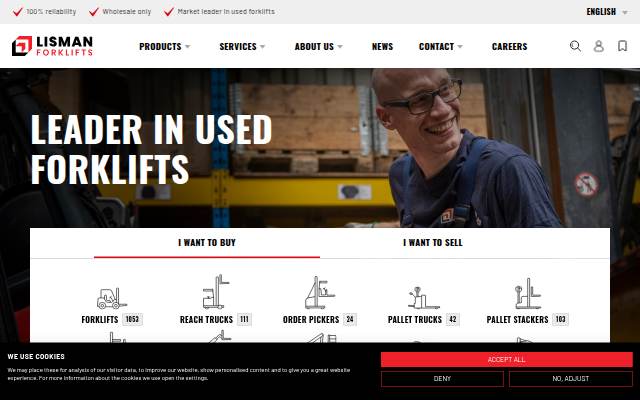 Vitrine de Lisman Forklifts