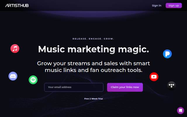 ArtistHub storefront