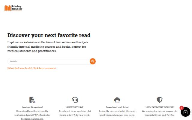 Listing Readers storefront