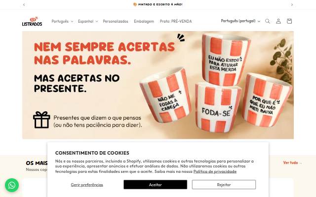 Listrados storefront