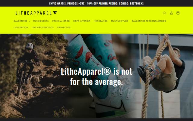 LitheApparel® storefront