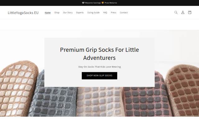 LittleYogaSocks EU storefront