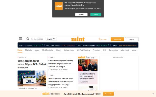 mint storefront