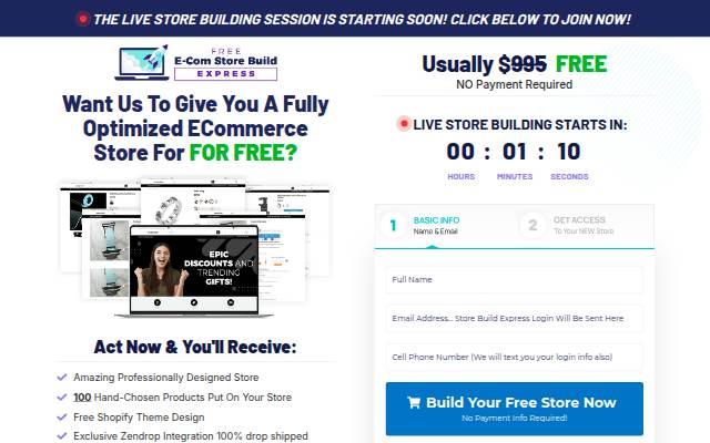 SAAS Style storefront