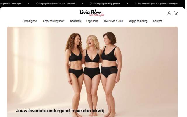 Livia Flow storefront