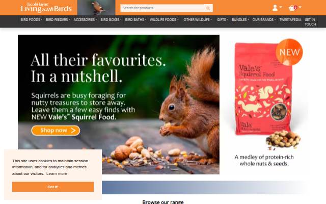 Bird Feeders, Foods &amp; Nest Boxes storefront