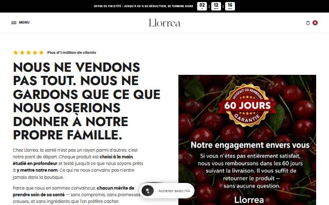 Llorrea storefront