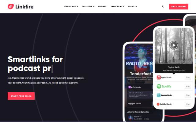 Smart Links for Music Marketing, Podcasts and Artist Promotion storefront