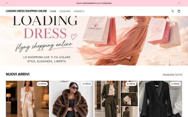 LOADING DRESS SHOPPING ONLINE storefront
