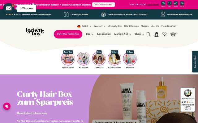 Lockenbox.com storefront