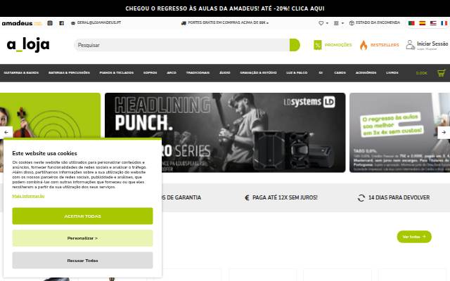 Loja Amadeus storefront