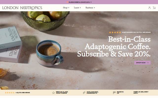 London Nootropics storefront