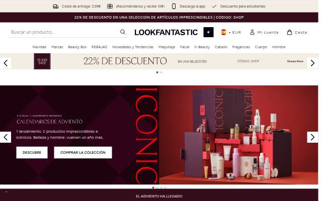 Escaparate de LOOKFANTASTIC
