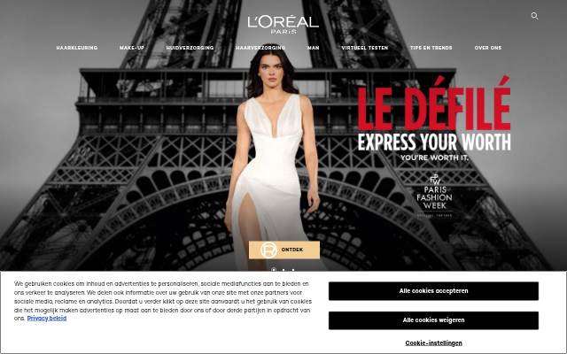 Startseite von https://prd-cd-oap-eu-be.loreal-paris.be