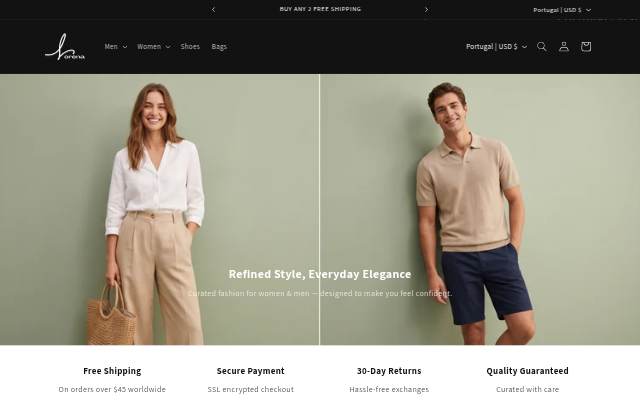 LorenaWear storefront