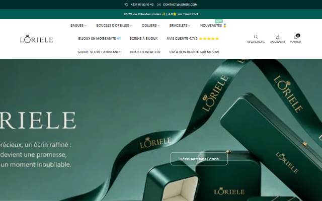 LORIELE storefront
