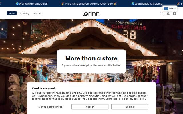lorinn storefront