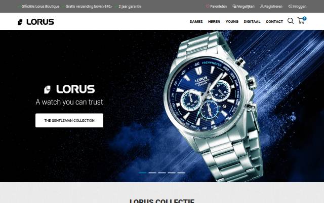 Startseite von Lorus Nederland