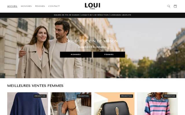 Loui Paris storefront