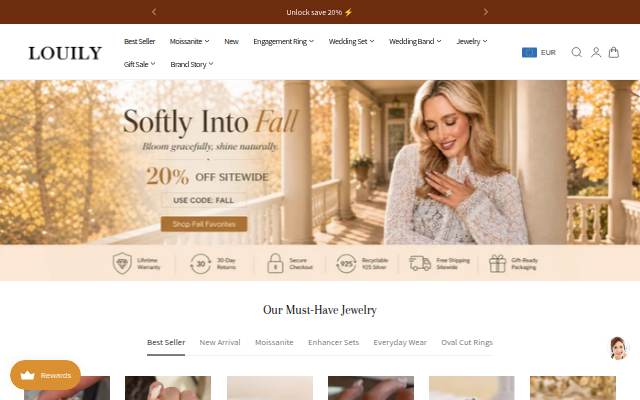 Louily Jewelry storefront