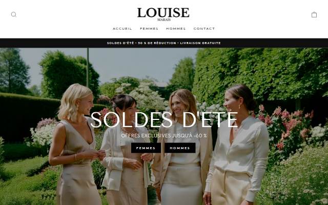 Louise Marais storefront