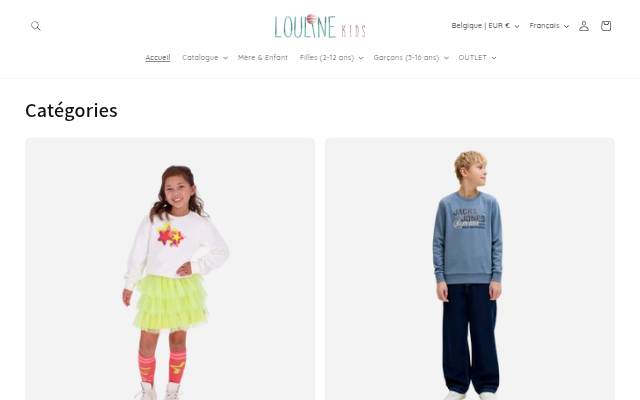 Louline Kids storefront