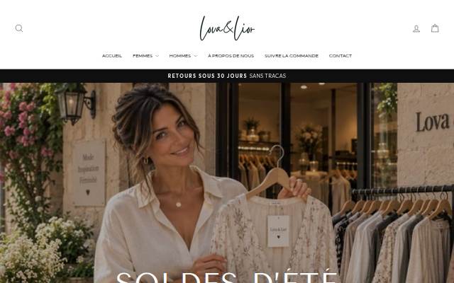LOVA &amp; LIOR storefront