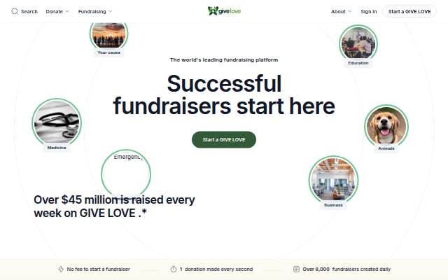 GIVE LOVE storefront