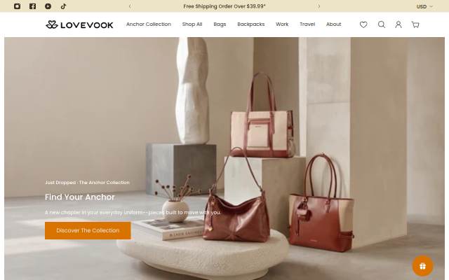 LOVEVOOK storefront