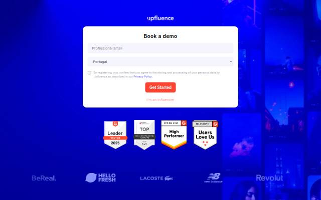 Upfluence storefront
