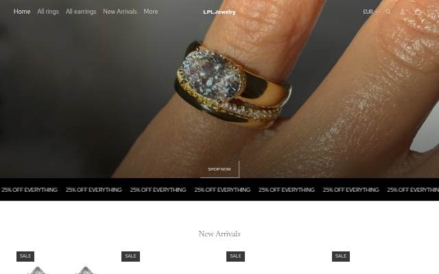 LPLJewelry storefront