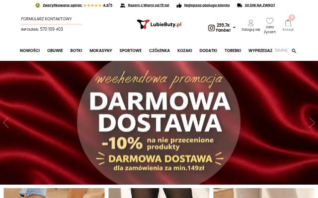 LubieButy.pl storefront