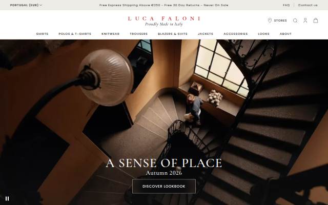 Luca Faloni storefront