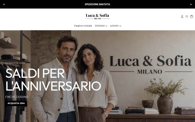Luca sofia Milano storefront